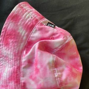 irreversible pink bucket hat